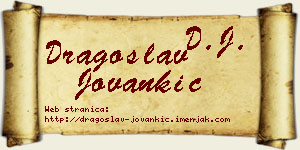 Dragoslav Jovankić vizit kartica